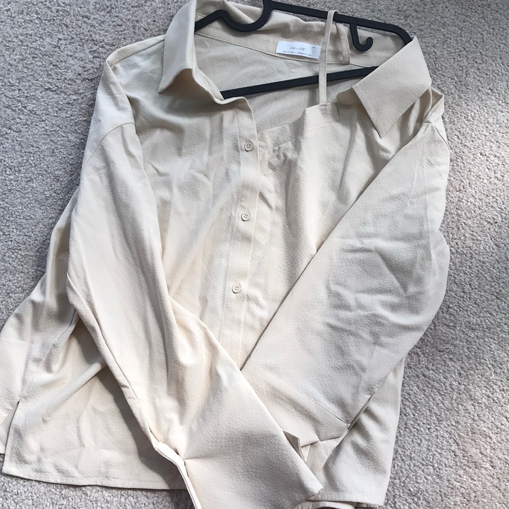 Oak and Fort off shoulder top